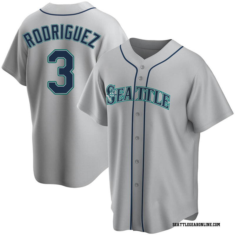 Alex Rodriguez Men's Seattle Mariners Road Jersey - Gray Replica