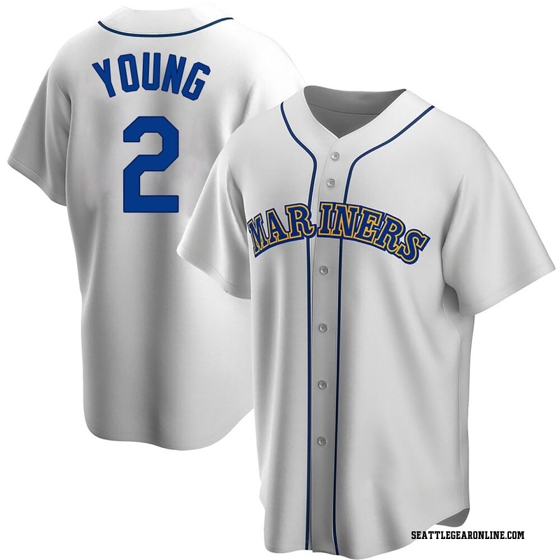 Cole Young Men's Seattle Mariners Home Cooperstown Collection Jersey - White Replica