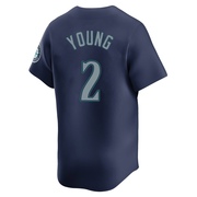 Cole Young Men's Seattle Mariners Road Jersey - Navy Limited