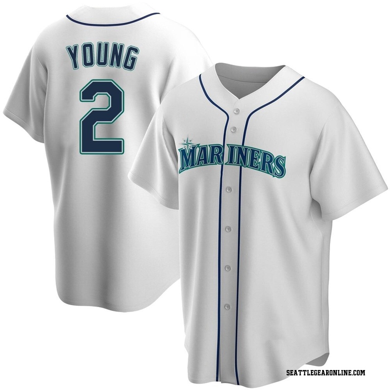Cole Young Youth Seattle Mariners Home Jersey - White Replica