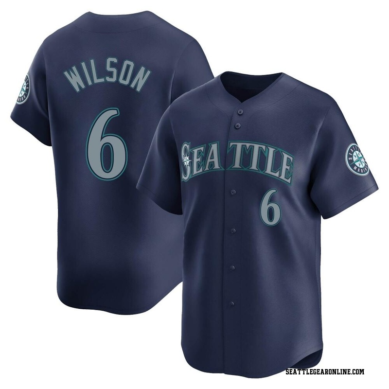 Dan Wilson Men's Seattle Mariners Road Jersey - Navy Limited