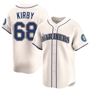 George Kirby Men's Seattle Mariners Alternate Jersey - Cream Limited