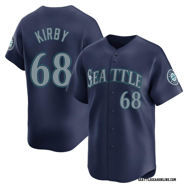 George Kirby Youth Seattle Mariners Road Jersey - Navy Limited