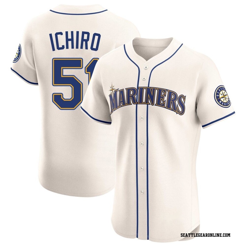 Mariners ユニフォーム FUJIWARA 1 Ichiro Suzuki Jersey, Authentic Mariners Ichiro Suzuki