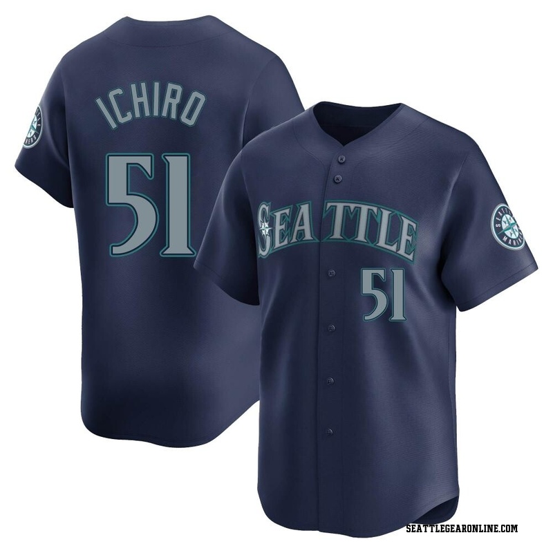 MARINERS ICHIRO ユニフォーム 51号 サイズ40 Men's #51 Ichiro Suzuki Seattle Mariners Blue Jersey T-Shirt