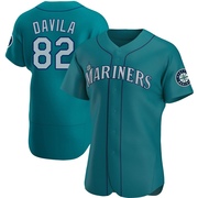 Nick Davila Men's Seattle Mariners Alternate Jersey - Aqua Authentic