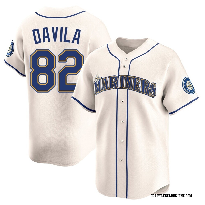 Nick Davila Youth Seattle Mariners Alternate Jersey - Cream Limited
