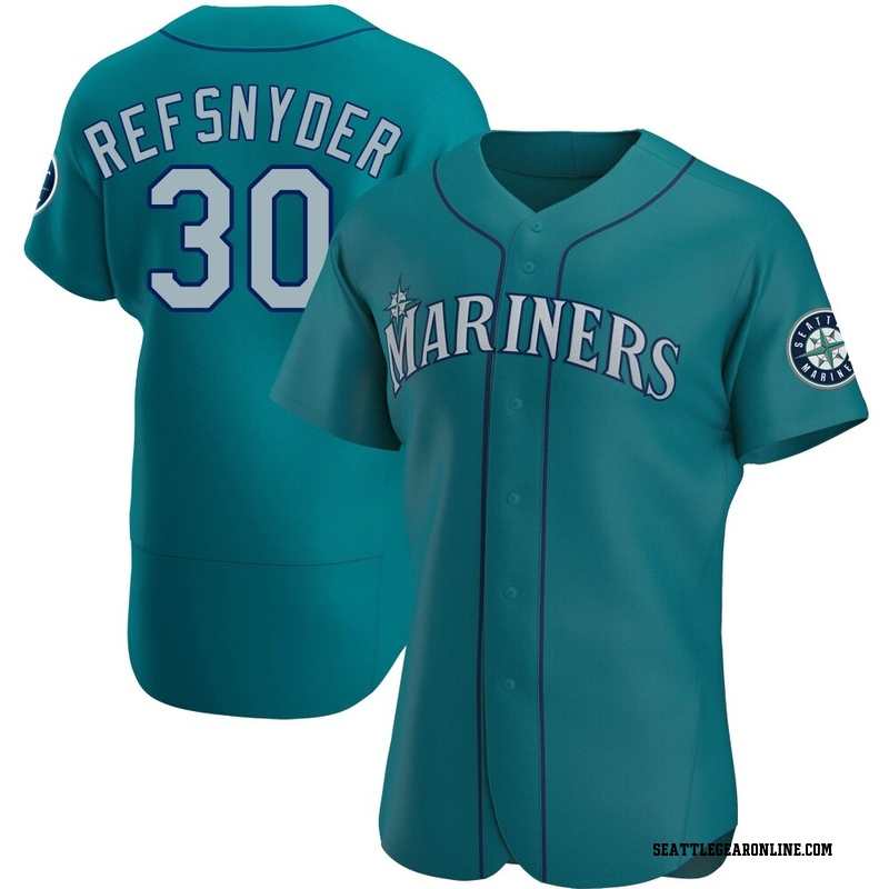 Rob Refsnyder Men's Seattle Mariners Alternate Jersey - Aqua Authentic