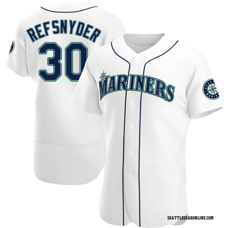 Rob Refsnyder Men's Seattle Mariners Home Jersey - White Authentic
