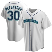Rob Refsnyder Youth Seattle Mariners Home Jersey - White Replica
