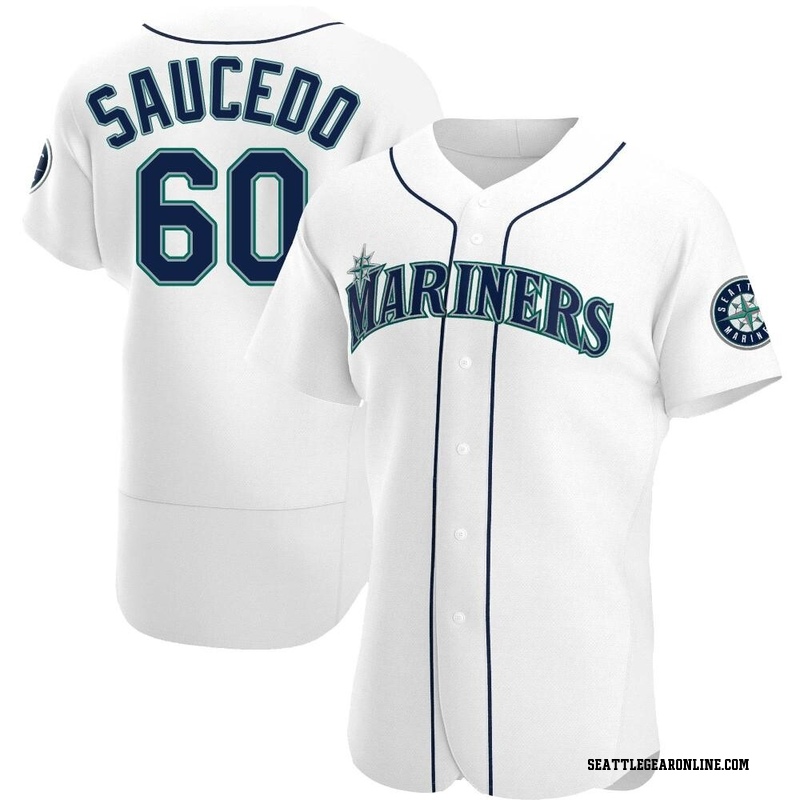 Tayler Saucedo Men's Seattle Mariners Home Jersey - White Authentic